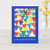 Allgemeine Glückwunsch-Karte: Waliser-Gruß Karte (Gelbe Blume)