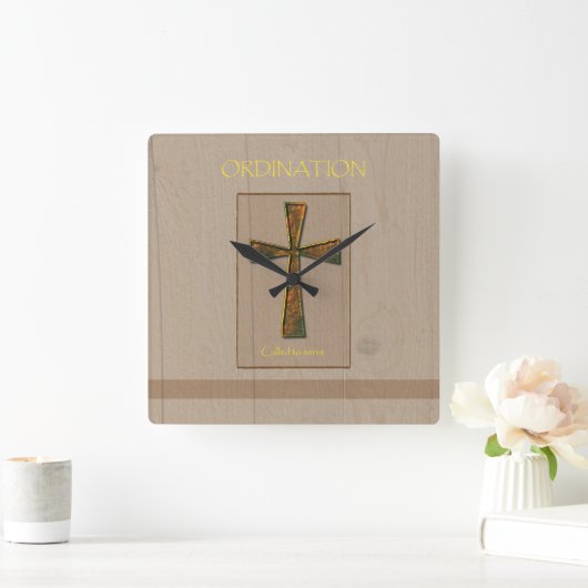 Allgemeine Gratulation, Metalldesign C Quadratische Wanduhr (Zuhause)