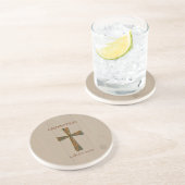 Allgemeine Gratulation, Metalldesign C Sandstein Untersetzer (Seite)