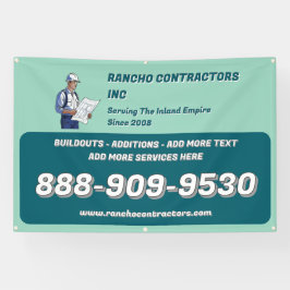 Allgemeine Jobsite des Auftragnehmers anpassen Banner