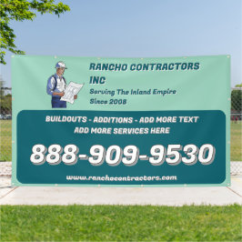 Allgemeine Jobsite des Auftragnehmers anpassen Banner