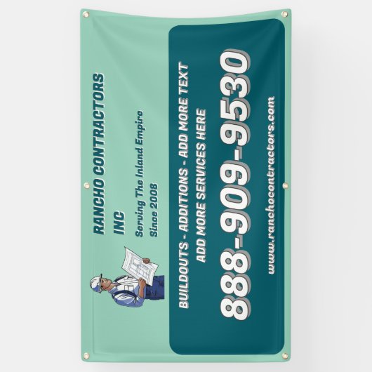 Allgemeine Jobsite des Auftragnehmers anpassen Banner (Vertikal)