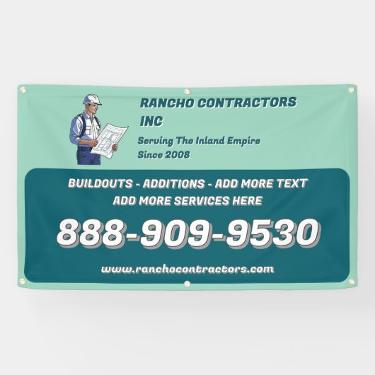 Allgemeine Jobsite des Auftragnehmers anpassen Banner (Horizontal)