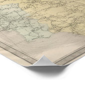 Allgemeine Karte der Europäischen Eisenbahnen Poster (Ecke)