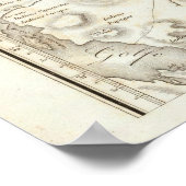 Allgemeine Karte des Königreichs Neuspanien Poster (Ecke)