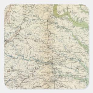 Allgemeine Karte II Quadratischer Aufkleber