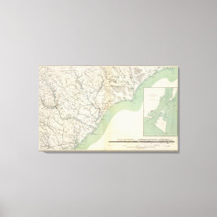 Allgemeine Karte IV Leinwanddruck