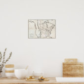 Allgemeine Karte Nordamerikas Poster (Küche)