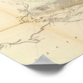 Allgemeine Karte von Explorationen und Erhebungen Poster (Ecke)