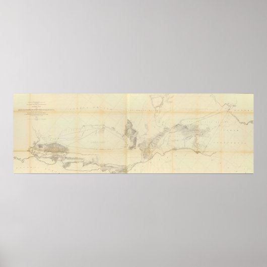 Allgemeine Karte von Explorationen und Erhebungen Poster (Vorne)