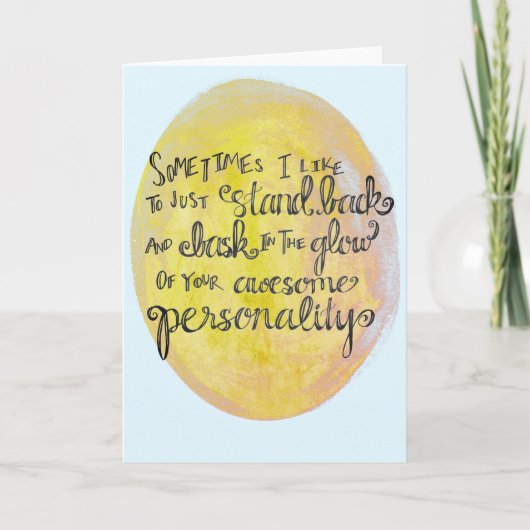 Allgemeine Komplimentarte "Ihre Phantastische Pers Karte (Vorderseite)