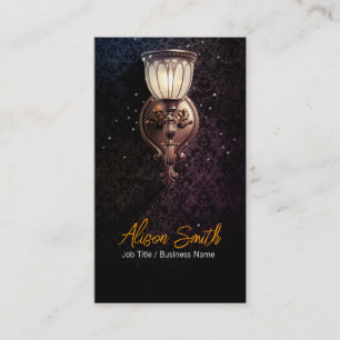 Allgemeine Lampe mit Glühbirne Visitenkarte