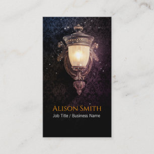 Allgemeine Lampe mit Glühbirne Visitenkarte