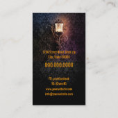 Allgemeine Lampe mit Glühbirne Visitenkarte (Rückseite)