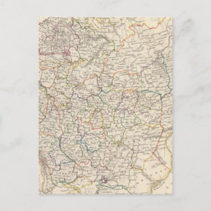 Allgemeine Landkarte Russlands Postkarte