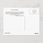Allgemeine Lieferung Postkarte (Rückseite)