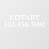 Allgemeine Notariatsgeschäfte anpassen Fensteraufkleber (Blatt)