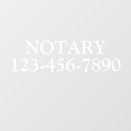 Allgemeine Notariatsgeschäfte anpassen Fensteraufkleber (Blatt)