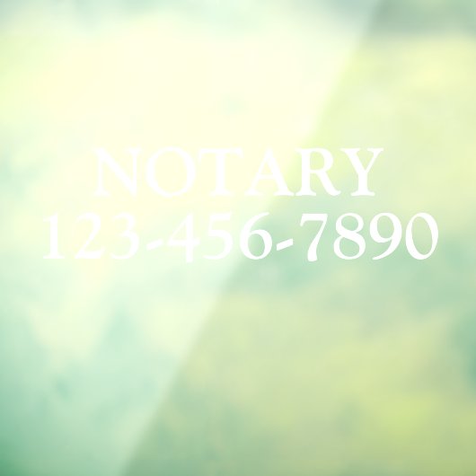 Allgemeine Notariatsgeschäfte anpassen Fensteraufkleber (Blatt 3)