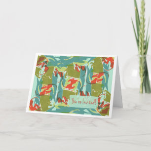 Allgemeine Party Einladung Abstraktes Kunstdesign