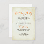 ALLGEMEINE PARTY-VORLAGE ANKÜNDIGUNG (Vorne/Hinten)