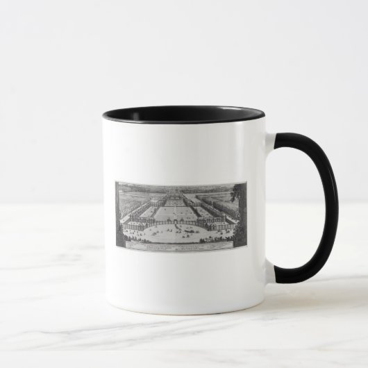 Allgemeine Perspektiven-Ansicht des Chateaus Tasse (Rechts)