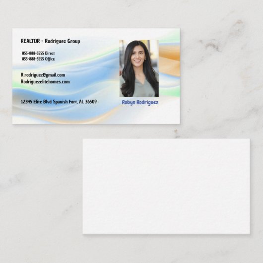 Allgemeine Real Business Card Visitenkarte (Vorne/Hinten)