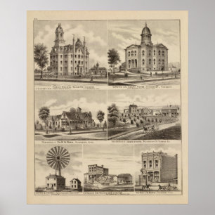 Allgemeine Schule, Gerichtsgebäude, Minnesota Poster