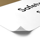 Allgemeine Sicherheits- und Gesundheitsschutzaktua Poster (Ecke)