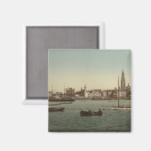 Allgemeine Sicht auf Antwerpen II, Belgien Magnet (Vorderseite/Rückseite)