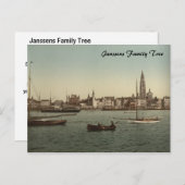 Allgemeine Sicht auf Antwerpen II, Belgien Postkarte (Vorne/Hinten)