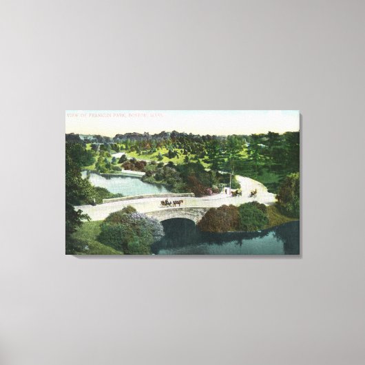 Allgemeine Sicht auf den Franklin Park Leinwanddruck (Vorderseite)