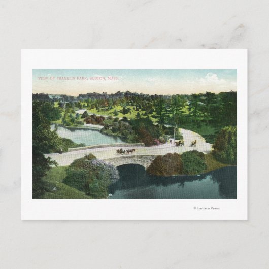 Allgemeine Sicht auf den Franklin Park Postkarte (Vorderseite)
