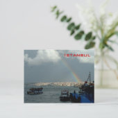 Allgemeine Sicht auf Istanbul Postkarte (Stehend Vorderseite)