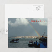 Allgemeine Sicht auf Istanbul Postkarte (Vorne/Hinten)