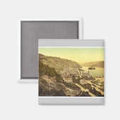 Allgemeine Sicht, Bacharach, Rhein, Deutschland-Kl Magnet (Vorderseite/Rückseite)