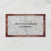 Allgemeine Tools des Auftragnehmers | Betonfarben Visitenkarte (Rückseite)