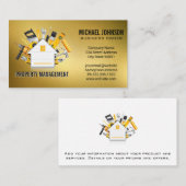 Allgemeine Tools des Auftragnehmers | Zuhause-Reno Visitenkarte (Vorne/Hinten)