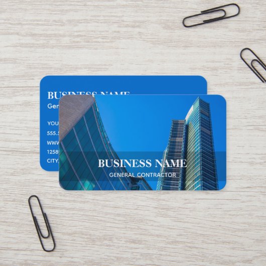 Allgemeine Visitenkarte des AN (Vorderseite/Rückseite Beispiel)