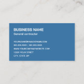 Allgemeine Visitenkarte des AN Telefonnummerkarte (Rückseite)