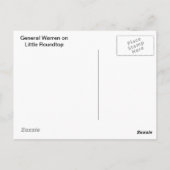 ALLGEMEINE WARREN AUF KLEINER ROUNDTOP POSTKARTE (Rückseite)