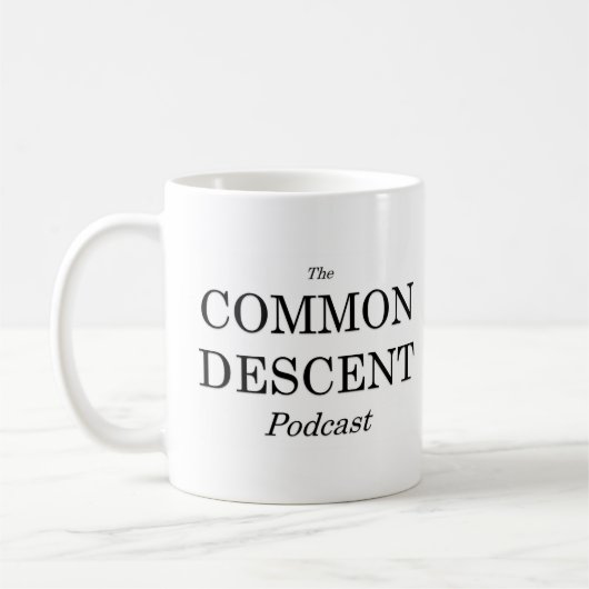 Allgemeiner Abfallpodcast-aufgeteilte Logo-Tasse Kaffeetasse (Links)