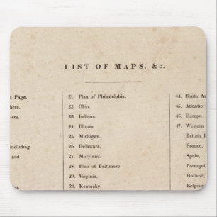 Allgemeiner Atlas der Welt Mousepad