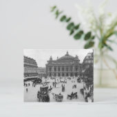 Allgemeiner Blick auf das Opernhaus Paris Postkarte (Stehend Vorderseite)