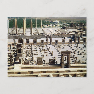 Allgemeiner Blick auf den Palast, Achämenische Zei Postkarte