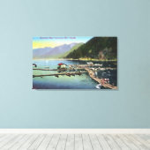 Allgemeiner Blick auf die Bucht von Horseshoe und Leinwanddruck (Insitu (Holzboden))