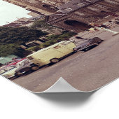 Allgemeiner Blick auf die Fassade Poster (Ecke)