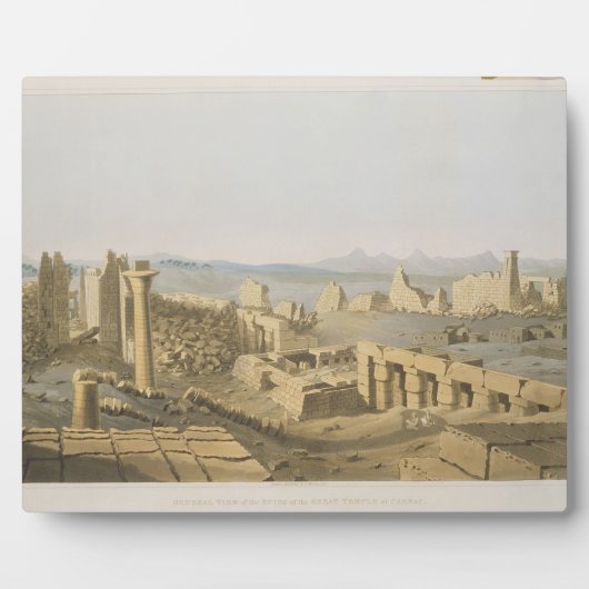 Allgemeiner Blick auf die Ruinen des Großen Tempel Fotoplatte (Vorderseite)