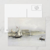 Allgemeiner Blick auf die Ruinen von Luxor aus dem Postkarte (Vorne/Hinten)