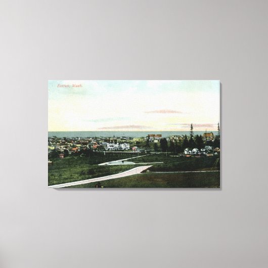 Allgemeiner Blick auf die Stadt Leinwanddruck (Vorderseite)